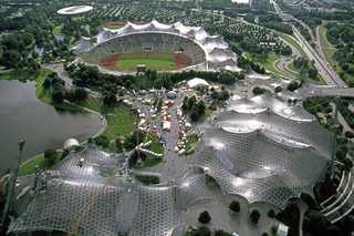 Munich's Olympic grounds from the TV Tower, 2000